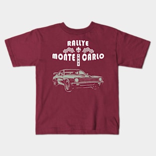 vintage car rally monte carlo Kids T-Shirt